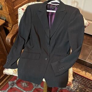 Grey Blazer with Purple Lining